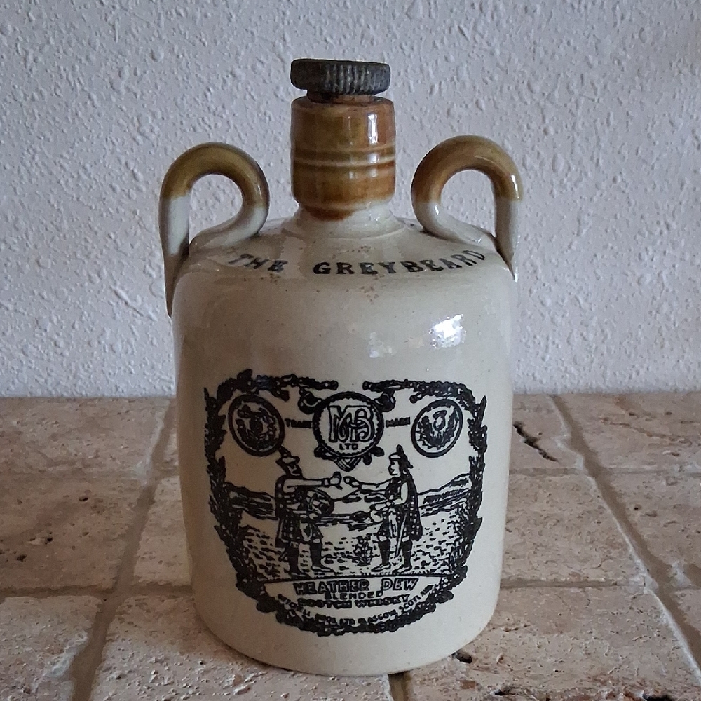 "The Greybeard" Vintage Scotch Whisky Stoneware Jug